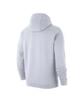 Men's Nike White Canada Soccer Club Primary Pullover Hoodie