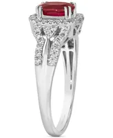 Le Vian Couture Passion Ruby (3/4 ct. t.w.) & Vanilla Diamond (1/3 ct. t.w.) Ring in Platinum