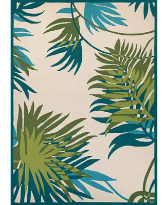 Couristan Covington Jungle Leaves 3'6" x 5'6" Area Rug