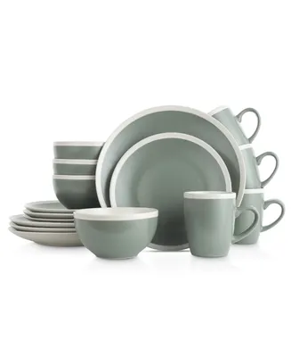 Stone Lain Serenity 16 Pieces Dinnerware Set, Service For 4