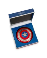 Marvel Studios Captain America 4-Inch Shield Prop Replica | Action Figure Statue, Desk Toy Accessories, Home Office Decor | The Avengers Infinity Saga