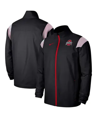 Men's Nike Black Ohio State Buckeyes Woven Full-Zip Jacket