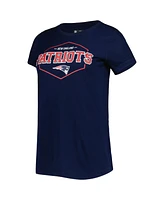Women's Concepts Sport Navy, Red New England Patriots Badge T-shirt and Pants Sleep Set
