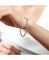 Genevive Sterling Silver Cubic Zirconia Cz Bracelet