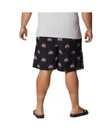 Men's Columbia Black Ohio State Buckeyes Big and Tall Backcast Ii Allover Print Omni-Shade Shorts