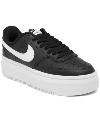 Nike Women's Court Vision Alta Leather Platform Casual Sneakers from Finish Line