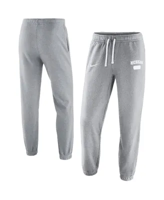 Men's Nike Heathered Gray Michigan Wolverines Saturday Fleece Pants