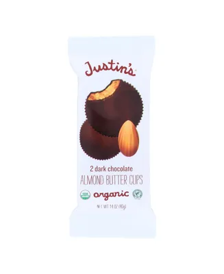 Justin's Nut Butter Almond Butter Cups - Dark Chocolate - Case of 12