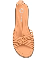 Journee Collection Women's Jess Tie-Up Sandals