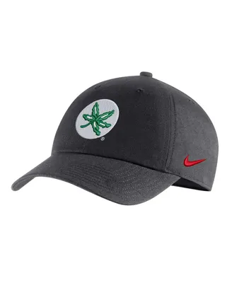 Men's Nike Charcoal Ohio State Buckeyes Heritage86 Logo Adjustable Hat
