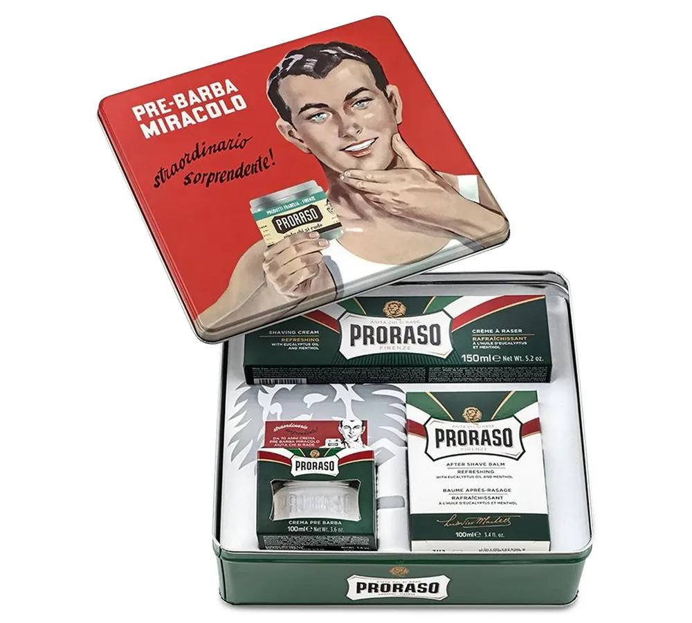 Proraso 4-Pc. Vintage Gino Tin Gift Set