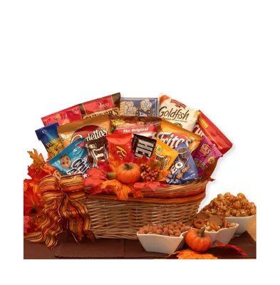 Gbds A Fall Snack Attack Gift Basket- Thanksgiving gift basket - Fall gift basket