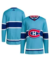 Men's adidas Light Blue Montreal Canadiens Reverse Retro 2.0 Authentic Blank Jersey