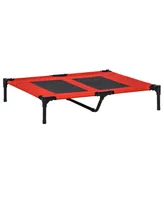 PawHut Large Elevated Camping Pet Cot Portable Sleep Bed Indoor Outdoor