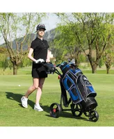 Costway Foldable 3 Wheel Golf Pull Push Cart Trolley