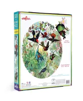 Eeboo Piece Love Hummingbirds Round Circle Jigsaw Puzzle Set, 500 Piece