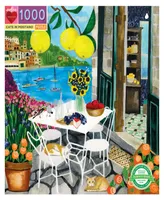 Eeboo Piece Love Eeboo Piece and Love Cats in Positano 1000 Piece Square Adult Jigsaw Puzzle