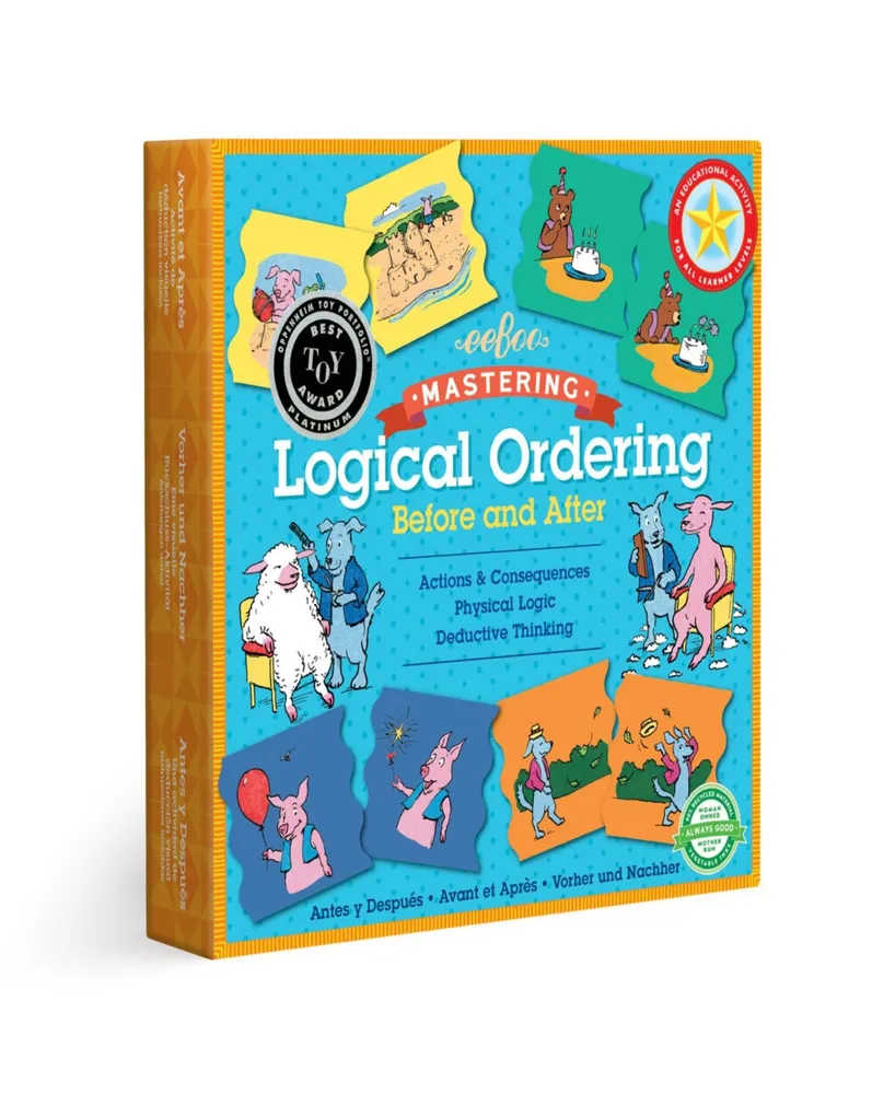Eeboo Mastering Logical Ordering Before and After 48 Piece Set