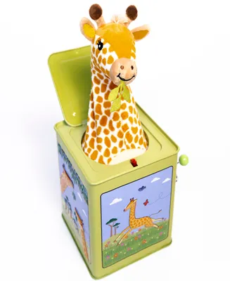 Jack Rabbit Creations Vintage-Like Tin Toy Giraffe Jack in the Box Jack Rabbit Creations