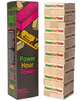 Power Hour Tower Adult Party Game 48 Hilarious Wooden Blocks