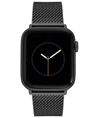 Vince Camuto Men's Gunmetal Gray Stainless Steel Mesh Bracelet Compatible with 42/44/45/Ultra/Ultra 2 Apple Watch