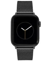 Vince Camuto Men's Gunmetal Gray Stainless Steel Mesh Bracelet Compatible with 42/44/45/Ultra/Ultra 2 Apple Watch