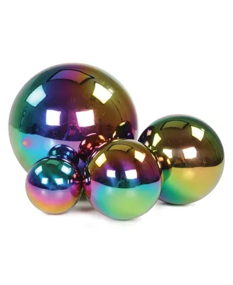 Learning Advantage Sensory Reflective Balls - Color Burst - Mirrored & Iridescent - Set of 4