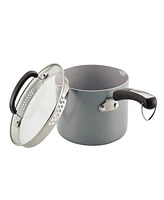 Farberware Ceramic Nonstick Straining 3 Quart Saucepan with Lid