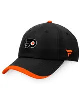 Men's Fanatics Black Philadelphia Flyers Authentic Pro Rink Pinnacle Adjustable Hat