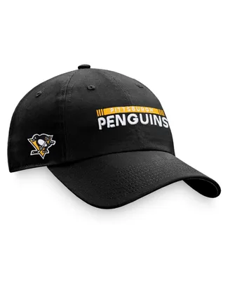 Men's Fanatics Black Pittsburgh Penguins Authentic Pro Rink Adjustable Hat