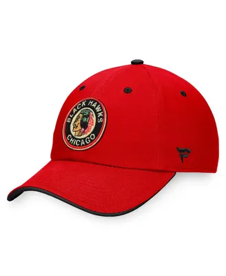 Men's Fanatics Red Chicago Blackhawks Original Six Adjustable Hat
