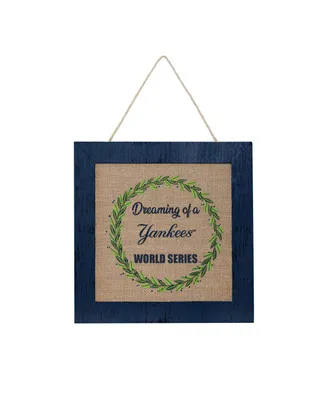 Foco New York Yankees 12'' Double-Sided Burlap Sign