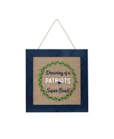 Foco New England Patriots 12'' Double-Sided Burlap Sign