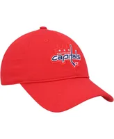 Men's adidas Red Washington Capitals Primary Logo Slouch Adjustable Hat