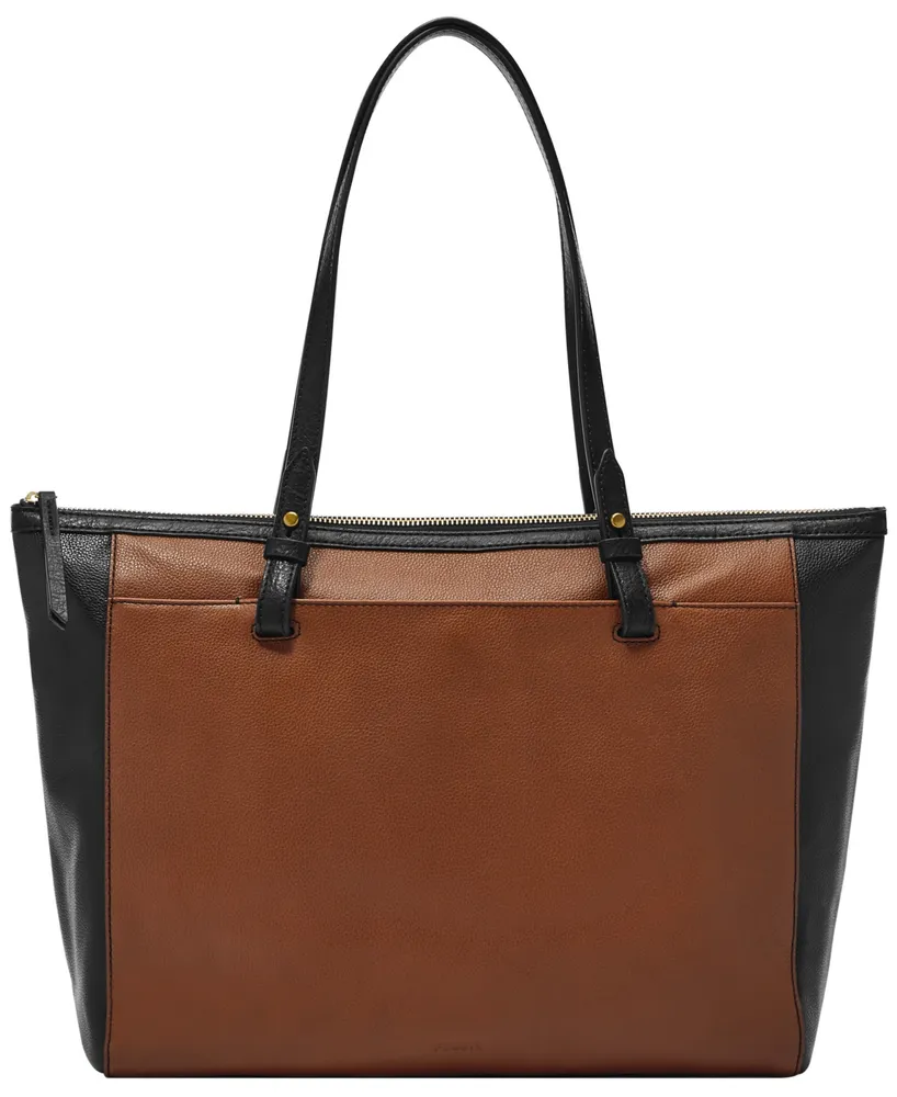 fossil rachel tote with zipper