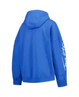 Women's Tommy Hilfiger Powder Blue Los Angeles Chargers Becca Drop Shoulder Pullover Hoodie