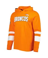 Men's Tommy Hilfiger Orange, White Denver Broncos Alex Long Sleeve Hoodie T-shirt