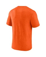 Men's Fanatics Heathered Orange Cleveland Browns Tri-Blend Sporting Chance T-shirt