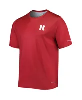 Men's Columbia Scarlet Nebraska Huskers Terminal Tackle Omni-Shade T-shirt