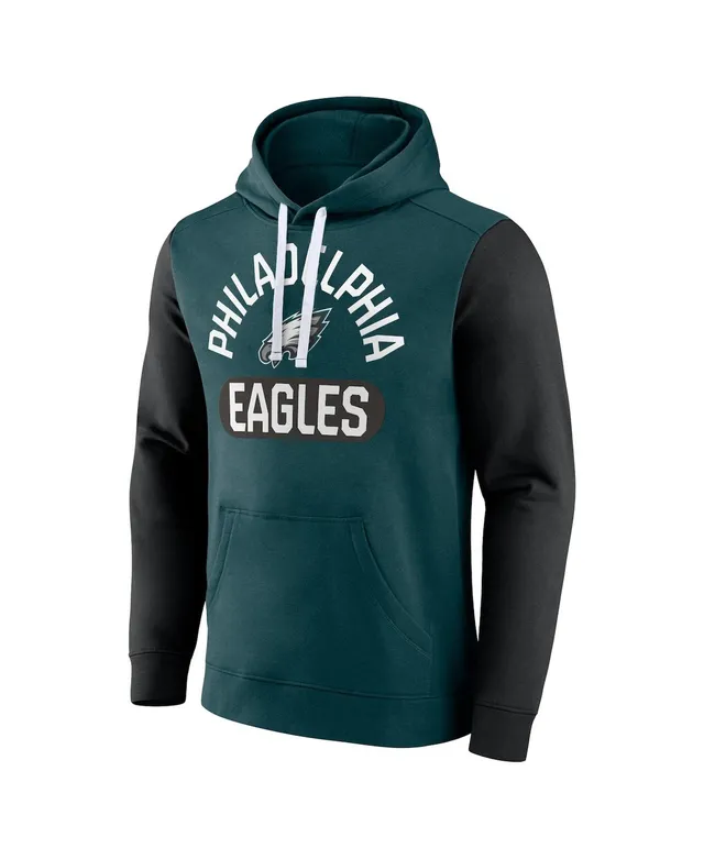 Men's Philadelphia Eagles Fanatics Branded Black On The Ball Pullover Hoodie