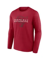 Men's Fanatics Red Tampa Bay Buccaneers Advance to Victory Long Sleeve T-shirt