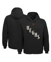 Big Boys Black Vegas Golden Knights Special Edition 2.0 Primary Logo Fleece Pullover Hoodie