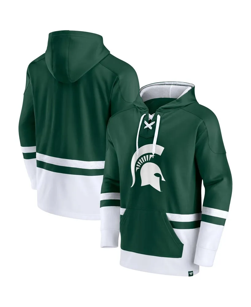 Men's Fanatics Green Michigan State Spartans First Battle Pullover Hoodie