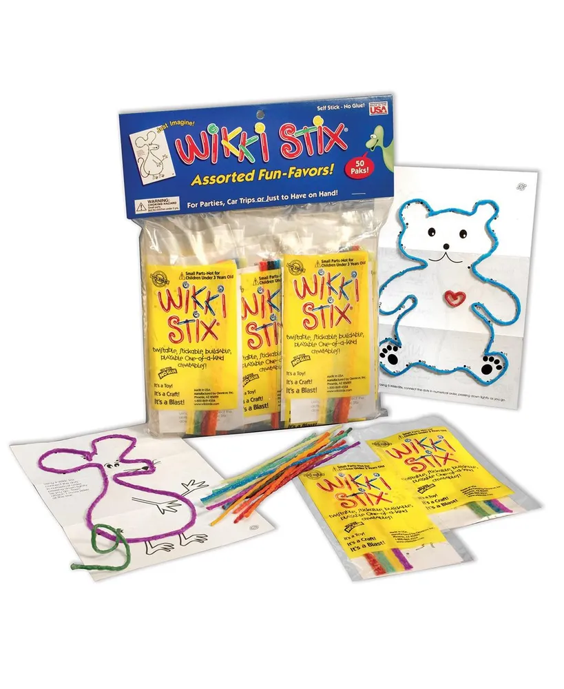 Wikki Stix - Individually Packaged - Assorted Fun Favors - Pack of