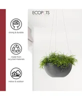 Ecopots Modern Hanging Brussels Flower Pot Planter