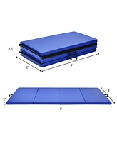 4' x 8' x 2'' Folding Gymnastics Mat Four Panels