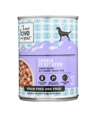 I and Love and You Gobble It Up Stew Dog Food - Wet Food - Case of 12