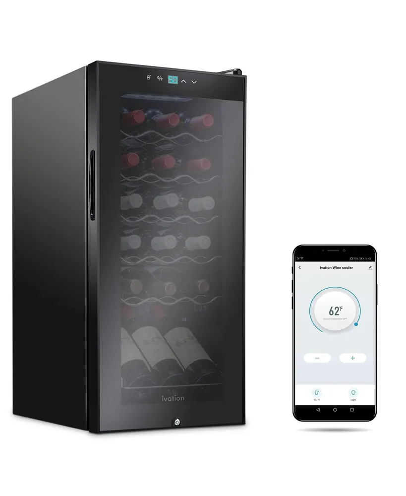 Ivation Freestanding Wine Cooler, 18 Bottle Wine Cooler