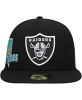 Men's New Era Black Las Vegas Raiders Stateview 59FIFTY Fitted Hat