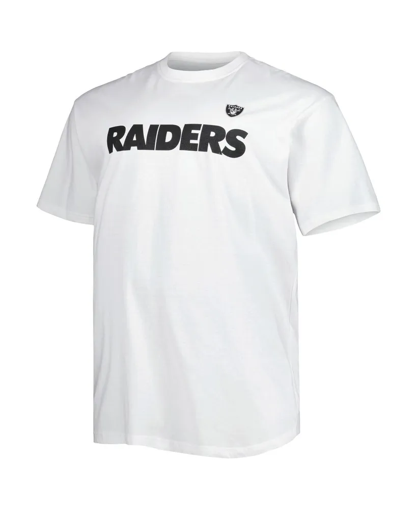 Men's Fanatics White Las Vegas Raiders Big and Tall Hometown Collection Hot Shot T-shirt